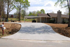 22' x 28' Carport With Concrete Drive