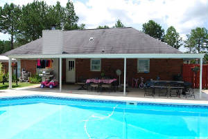 White Fascia, White Sq, Post, Rain Gutters